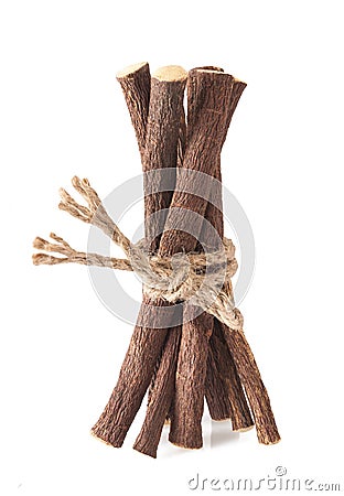 Licorice roots Stock Photo