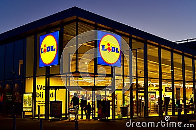 Lidl discount supermarket Editorial Stock Photo