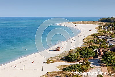 Lido Beach in Siesta Key Stock Photo
