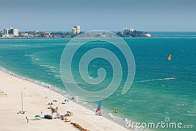 Lido Beach in Siesta Key Stock Photo