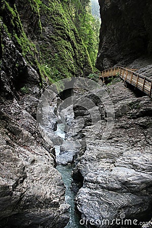 Liechensteinklamm (Liechtenstein Gorge) in Austria Stock Photo