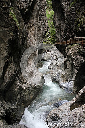 Liechensteinklamm (Liechtenstein Gorge) Stock Photo