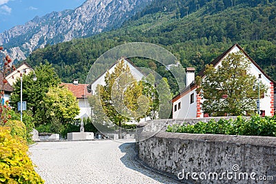 Liechtenstein in september Stock Photo