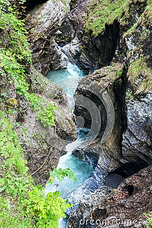 Liechtensteinklamm gorge (Austria) Stock Photo