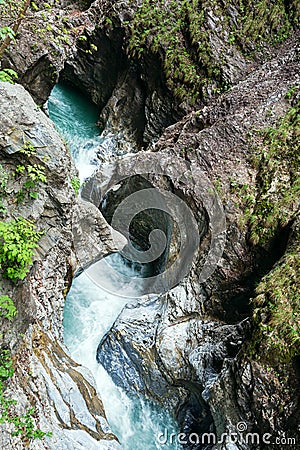 Liechtensteinklamm gorge (Austria) Stock Photo