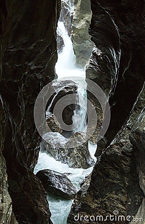 Liechtensteinklamm gorge (Austria) Stock Photo