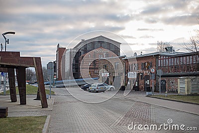 LIEPAJA, LATVIA - January, 2018: View of the Promenade Hotel in Liepaja Editorial Stock Photo