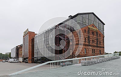 LIEPAJA, LATVIA - JULY 23, 2013: Promenade hotel in Liepaja. Liepaja is a city located on Baltic Sea Editorial Stock Photo