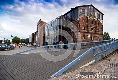 LIEPAJA, LATVIA - JULY 24, 2016: View of the Promenade Hotel Editorial Stock Photo