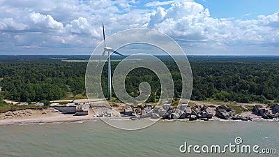 Liepaja War Port, Latvia North Pole, Old Forts Baltic Sea. Stock Photo