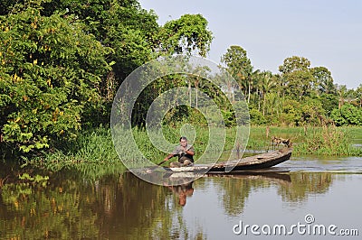 Life on the Amazon Jungle Editorial Stock Photo