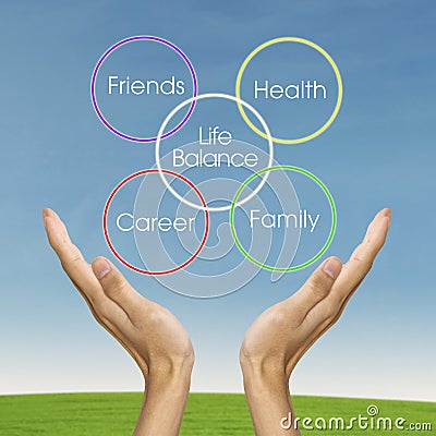 Life balance concept Stock Photo