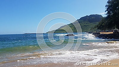 life on the beach in hawaii Stock Photo