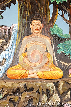 Life of Buddha. Buddhism Editorial Stock Photo