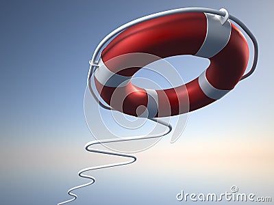 Life buoy Cartoon Illustration