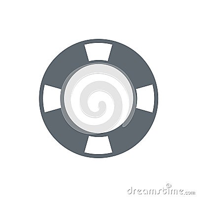 Life buoy, icon isolated Vector Illustration