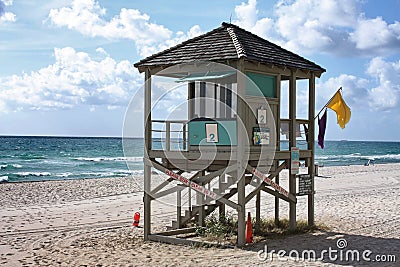 Life Guard Stand Stock Photo