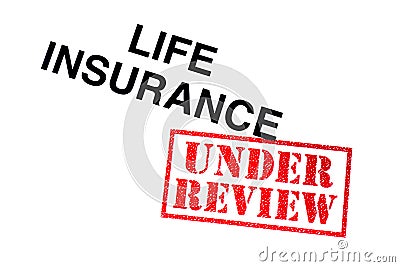 Life Insurance Under Review Stock Photo