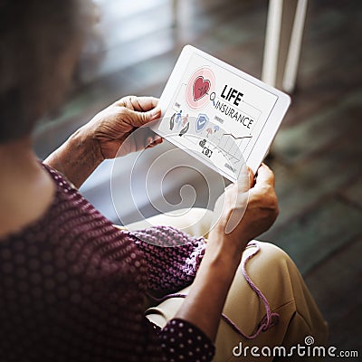 Life Insurance Protection Beneficiary Safeguard Concept Stock Photo