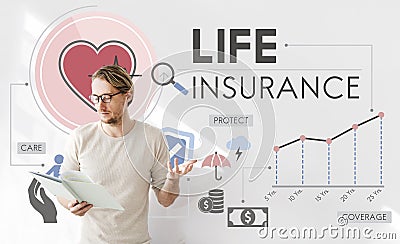 Life Insurance Protection Beneficiary Safeguard Concept Stock Photo