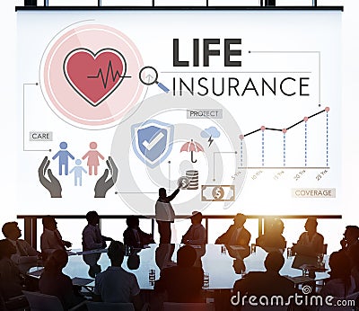 Life Insurance Protection Beneficiary Safeguard Concept Stock Photo