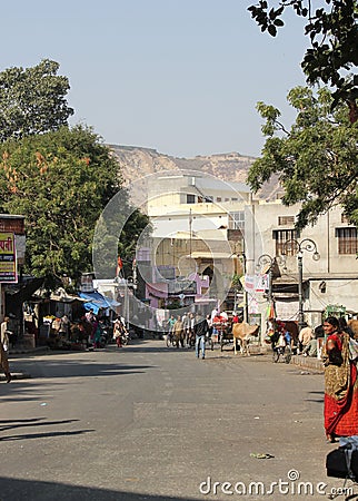 Daily Life in Jaipur Editorial Stock Photo