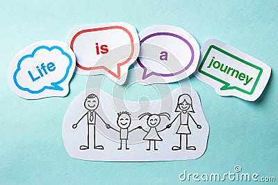 Life is a journey Stock Photo