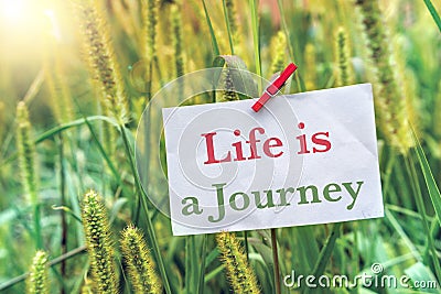 Life is a Journey Stock Photo