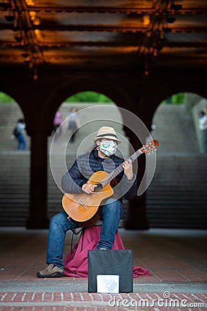 Life After Pandemia, Central Park. Editorial Stock Photo
