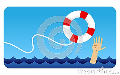 Life Preserver Vector Illustration