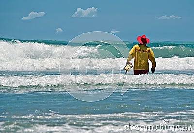 Life saver at the beach Stock Photo