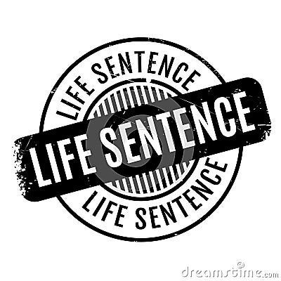 Life Sentence rubber stamp Stock Photo