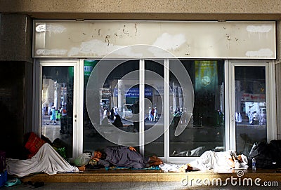 Daily life in street of holy city Mecca, during hajj and umrah period. Editorial Stock Photo