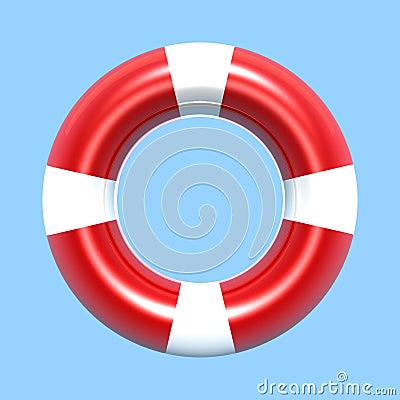 Lifebuoy isolated Stock Photo