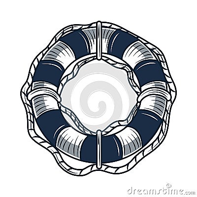 lifebuoy nautical maritime Vector Illustration