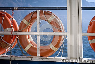 Lifebuoys. Color image Stock Photo