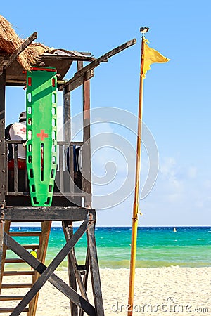 Lifeguard hut Editorial Stock Photo