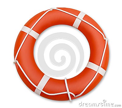 Lifeguard, isolated on white background Stock Photo