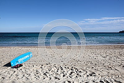 Lifeguard sign on Bondi beach, Sydney, Australia Stock Photo