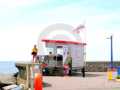 Lifeguards, Dawlish Warren, Devon. Editorial Stock Photo