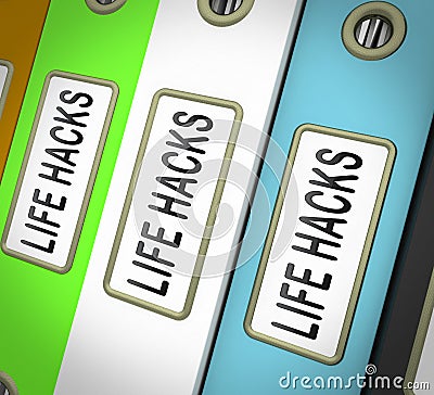 Lifehack Secret Smarter Efficient Hacks 3d Rendering Stock Photo