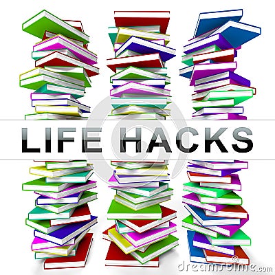 Lifehack Secret Smarter Efficient Hacks 3d Rendering Stock Photo