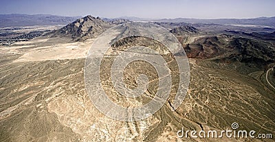 Lifeless dry desert Stock Photo