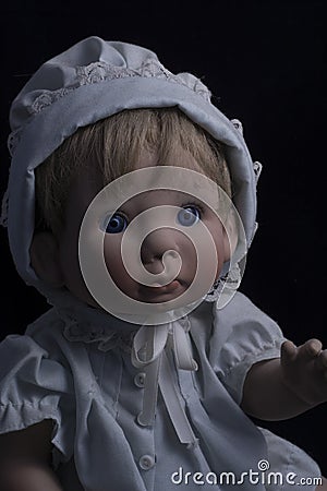 Lifelike baby doll Stock Photo