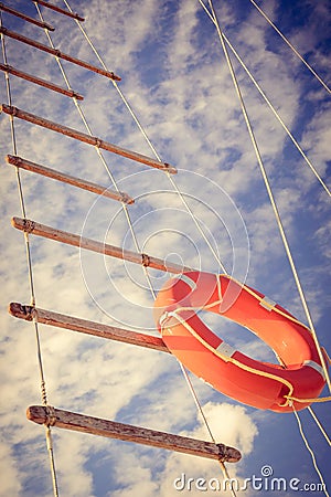 Lifeline ladder Stock Photo