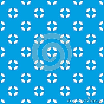 Lifeline pattern seamless blue Vector Illustration