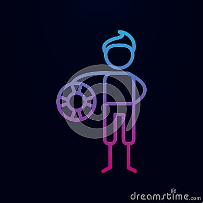 Lifesaver, adventure nolan icon. Simple thin line, outline vector of adventure icons for ui and ux, website or mobile application Stock Photo