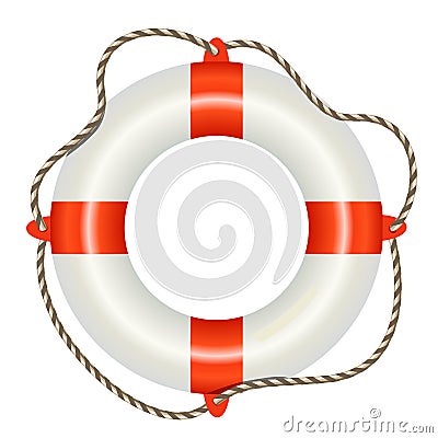 Lifesaver buoy Vector Illustration