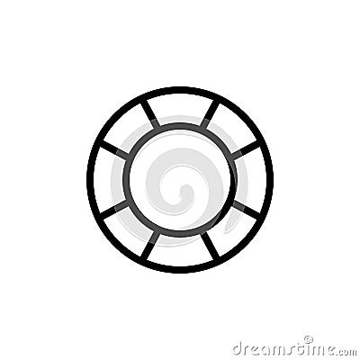 Lifesaver, summer icon. Simple line, outline vector elements of vacation icons for ui and ux, website or mobile application Stock Photo