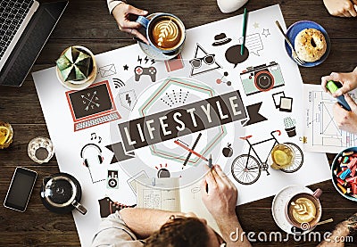 Lifestyle Behavior Culture Hobby Interests Ways Concept Stock Photo
